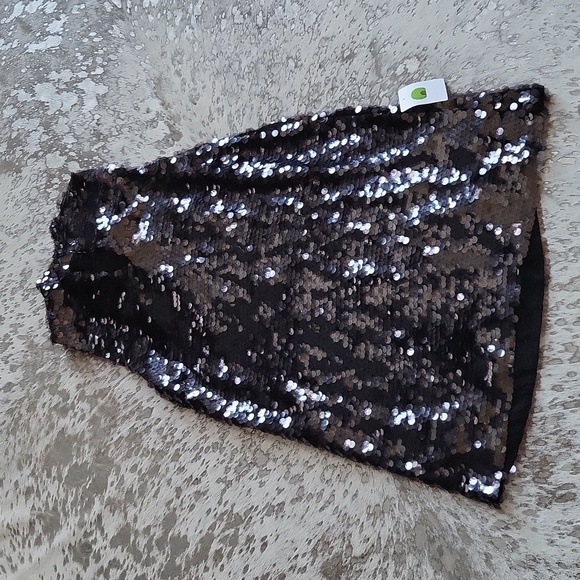 Ciebon Anita Bow Paillette Sequin Sleeveless Mini Shift Dress NWT SzL - Picture 9 of 10